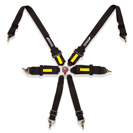 ARNÉS OCC 6 PUNTOS 3 PULGADAS NEGRO FIA NEW