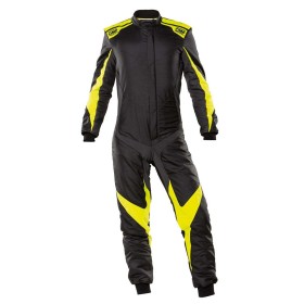 TRAJE DE CARRERAS ONE EVO X FIA 8856-2018 NEGRO / AMARILLO FLUO TALLA 48