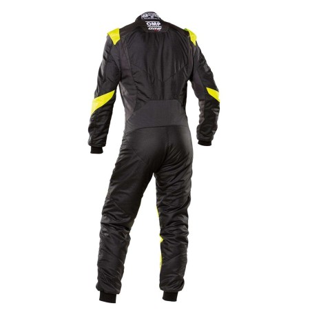 TRAJE DE CARRERAS ONE EVO X FIA 8856-2018 NEGRO / AMARILLO FLUO TALLA 54