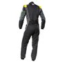 TRAJE DE CARRERAS TECNICA HYBRID FIA 8856-2018 NEGRO / AMARILLO FLUO TALLA 64