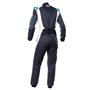 TRAJE DE CARRERAS TECNICA HYBRID FIA 8856-2018 AZUL MARINO / CIAN TALLA 44