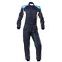TRAJE DE CARRERAS TECNICA HYBRID FIA 8856-2018 AZUL MARINO / CIAN TALLA 56