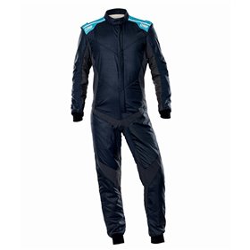 TRAJE DE CARRERAS ONE EVO X FIA 8856-2018 AZUL MARINO / GRIS / CIAN TALLA 60
