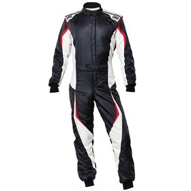 TRAJE DE CARRERAS TECNICA EVO FIA 8856-2018 NEGRO/BLANCO TALLA 48