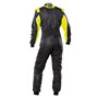 TRAJE DE CARRERAS TECNICA EVO FIA 8856-2018 NEGRO / AMARILLO FLUO TALLA 46