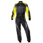 TRAJE DE CARRERAS TECNICA EVO FIA 8856-2018 NEGRO / AMARILLO FLUO TALLA 58