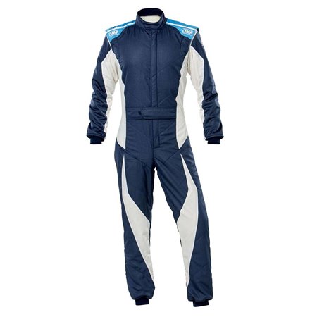 TRAJE DE CARRERAS TECNICA EVO FIA 8856-2018 AZUL MARINO / GRIS / CIAN TALLA 50