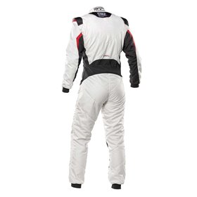TRAJE DE CARRERAS TECNICA EVO FIA 8856-2018 BLANCO / ANTRACITA TALLA 60