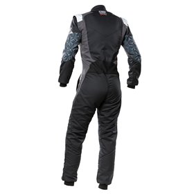 TECNICA HYBRID TRAJE RACING NEGRO/PLATA TALLA 50