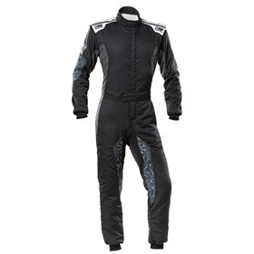 TECNICA HYBRID TRAJE RACING NEGRO/PLATA TALLA 56