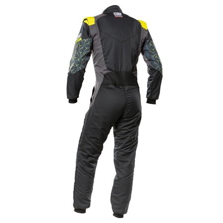 TECNICA HYBRID TRAJE RACING NEGRO/AMARILLO TALLA 52