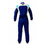 TRAJE DE CARRERAS OMP FIRST EVO MY2025 FIA 8856-2018 NAVY AZUL / CYAN TALLA 44