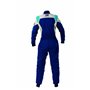 TRAJE DE CARRERAS OMP FIRST EVO ELLE MY2025 FIA 8856-2018 NAVY AZUL / TIFFANY TALLA 42