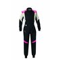 TRAJE DE CARRERAS OMP FIRST EVO ELLE MY2025 FIA 8856-2018 NEGRO / FUCSIA TALLA 44