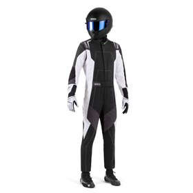 TRAJE DE CARRERAS SPARCO R580 X-LIGHT NEGRO/BLANCO TALLA 64