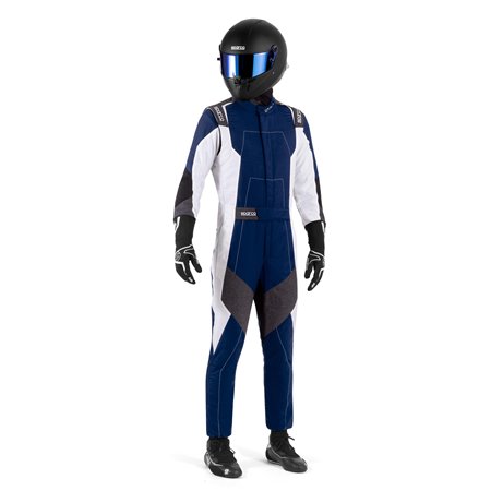 TRAJE DE CARRERAS SPARCO R580 X-LIGHT AZUL/BLANCO TALLA 50