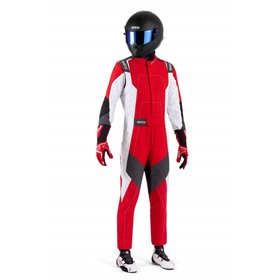 TRAJE DE CARRERAS SPARCO R580 X-LIGHT ROJO/BLANCO TALLA 52