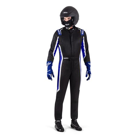 TRAJE DE CARRERAS SPARCO SPRINT PRO 2025 NEGRO/AZUL TALLA 56