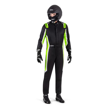 TRAJE DE CARRERAS SPARCO SPRINT PRO 2025 NEGRO/VERDE TALLA 54