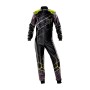 TRAJE DE CARRERAS KS ART KART (PARA NIÑOS) NEGRO / AMARILLO FLUO TALLA 120 (NIÑOS)