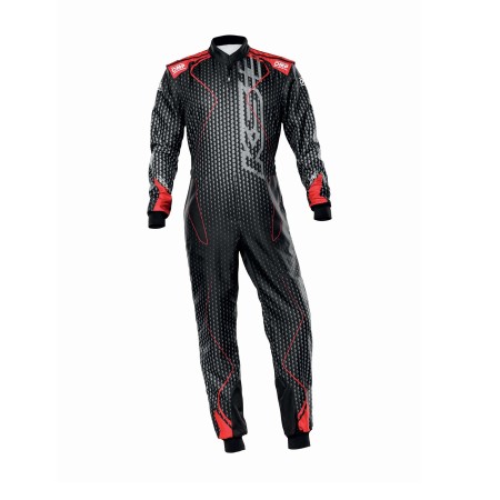 TRAJE DE CARRERAS KS-3R ART KART NEGRO/ROJO TALLA 58