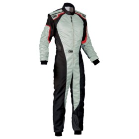 TRAJE DE CARRERAS KS-3 KART GRIS/NEGRO TALLA 60
