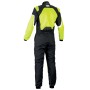 TRAJE DE CARRERAS KS-3 KART NEGRO / AMARILLO FLUO TALLA 56
