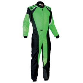 TRAJE DE CARRERAS KS-3 KART NEGRO / VERDE FLUO TALLA 52