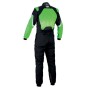 TRAJE DE CARRERAS KS-3 KART NEGRO / VERDE FLUO TALLA 52