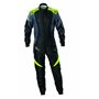 TRAJE DE CARRERAS KARTING OMP KS-2X ART  FIA 8877-2022 NEGRO / FLUO AMARILLO TALLA 62