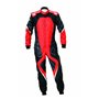TRAJE DE CARRERAS KARTING OMP KS-3X ART  FIA 8877-2022 (ADULTO) NEGRO / ROJO TALLA 62