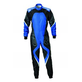 TRAJE DE CARRERAS KARTING OMP KS-3X ART  FIA 8877-2022 (NIÑO) NEGRO / AZUL TALLA 160