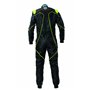 TRAJE DE CARRERAS KARTING OMP KS-3X ART STYLE 2 FIA 8877-2022 (ADULTO) NEGRO/AMARILLO FLUOR TALLA 62