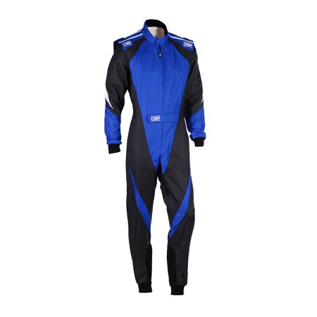 TRAJE DE CARRERAS KARTING OMP KS-3X FIA 8877-2022 (ADULTO) NEGRO / AZUL TALLA 48