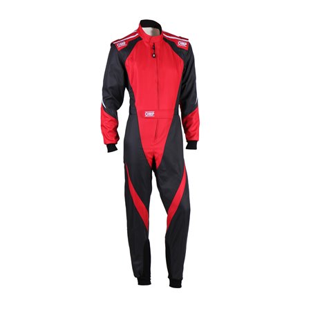 TRAJE DE CARRERAS KARTING OMP KS-3X FIA 8877-2022 (NIÑO) NEGRO / ROJO TALLA 130