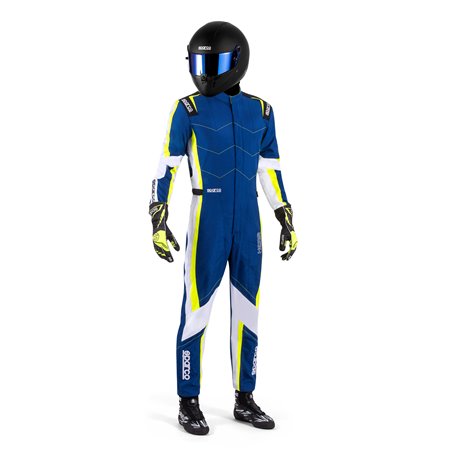 TRAJE KARTING SPARCO K48 KERB AZUL/AMARILLO TALLA S