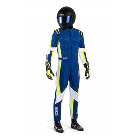 TRAJE KARTING SPARCO K48 KERB AZUL/AMARILLO TALLA 150