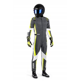 TRAJE KARTING SPARCO K48 KERB GRIS/AMARILLO TALLA S