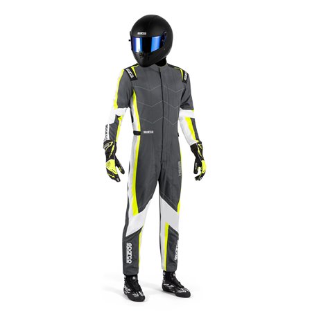 TRAJE KARTING SPARCO K48 KERB GRIS/AMARILLO TALLA 120