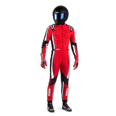 TRAJE KARTING SPARCO K48 KERB ROJO/NEGRO TALLA 120