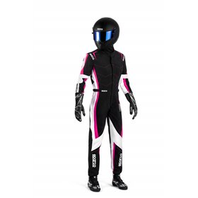 TRAJE KARTING SPARCO K48 KERB  MUJER NEGRO/FUCSIA TALLA 140