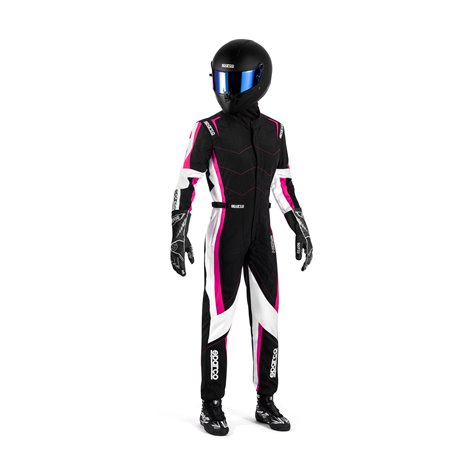 TRAJE KARTING SPARCO K48 KERB  MUJER NEGRO/FUCSIA TALLA XXS