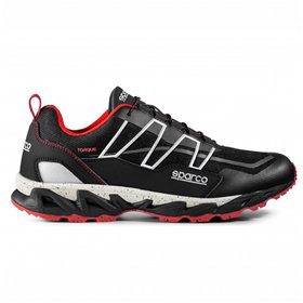 BOTINES SPARCO TORQUE ALGARVE TALLA 47 NEGRO/ROJO