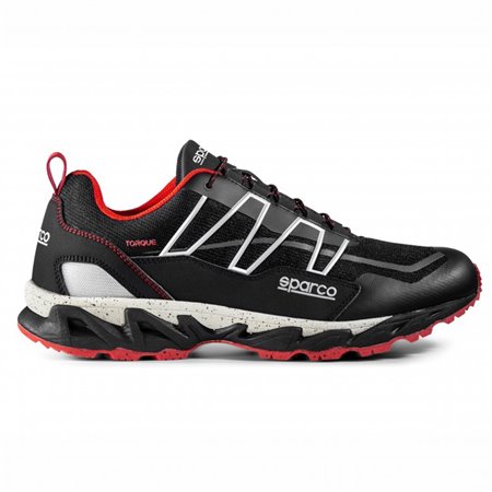 BOTINES SPARCO TORQUE ALGARVE TALLA 47 NEGRO/ROJO