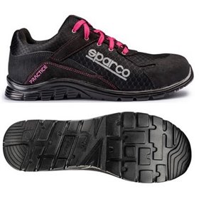 ZAPATILLAS SPARCO PRACTICE JODY TALLA 40 NEGRO/ROSA S1P SRC