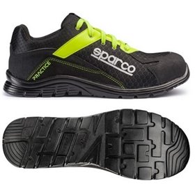 ZAPATILLAS SPARCO PRACTICE JOS TALLA 48 NEGRO/AMARILLO S1P SRC