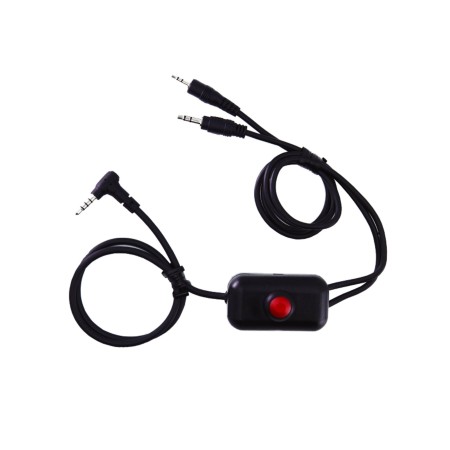 CABLE DE RADIO ADP EQUIPADO CON PULSADOR PTT Y CONEXIÓN A RADIO UHF/VHF