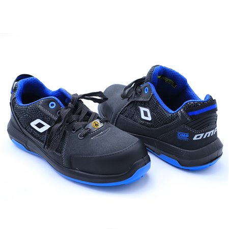 OMP MECCANICA ZAPATILLAS TRABAJO SEGURIDAD S1P SRC ESD PRO SPORT TALLA 40 GRIS AZUL