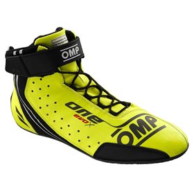 ZAPATILLAS OMP ONE EVO X MY2024 FIA 8856-2018 AMARILLO FLUO TALLA 36