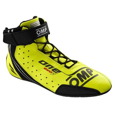 ZAPATILLAS OMP ONE EVO X MY2024 FIA 8856-2018 AMARILLO FLUO TALLA 48